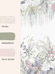 Laura Ashley Pale Linlithgow Pale Lavender A4 Wallpaper Sample - Image 2 of 2