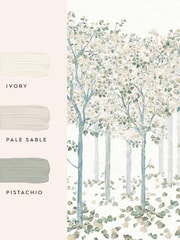 Laura Ashley Natural Ashurst Natural A4 Wallpaper Sample - Image 2 of 2