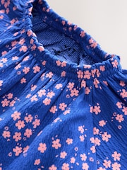 Blue Ditsy Floral Long Sleeve Blouse and Leggings Set (3mths-7yrs) - Image 8 of 8