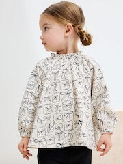 Black/White Bows Long Sleeve Blouse and Leggings Set (3mths-7yrs) - Image 2 of 9