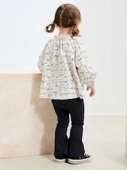 Black/White Bows Long Sleeve Blouse and Leggings Set (3mths-7yrs) - Image 3 of 9