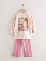 Rosa con estrellas - Long Sleeve Top and Flare Set (3mths-7yrs) - Imagen 6 de 8