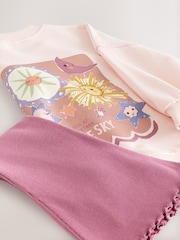 Rosa con estrellas - Long Sleeve Top and Flare Set (3mths-7yrs) - Imagen 7 de 8