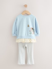 Hada azul - Conjunto de top de manga larga y leggings (3 meses-7 años) - Imagen 7 de 9