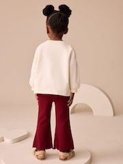 Berry Red Bear Character Long Sleeve Top and Flare Set (3mths-7yrs) - Image 3 of 7