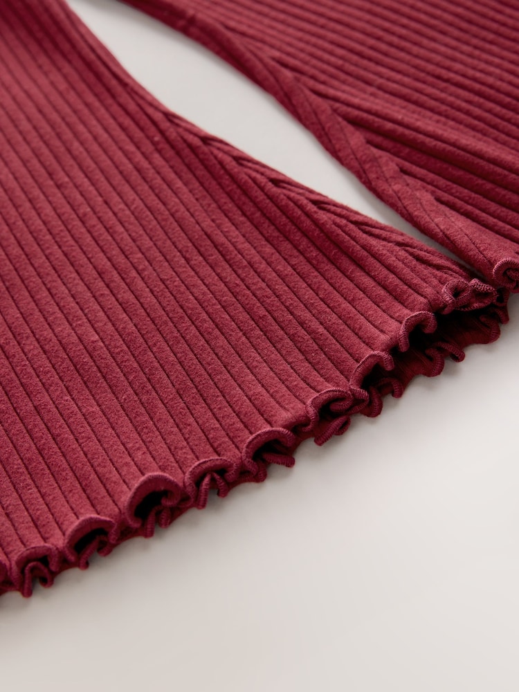Berry Red Bear Character Long Sleeve Top and Flare Set (3mths-7yrs) - Image 7 of 7