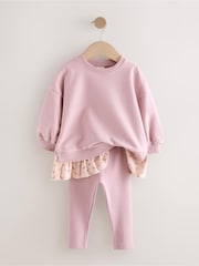 Pink Long Sleeve Top and Leggings Set (3mths-7yrs) - Image 6 of 9