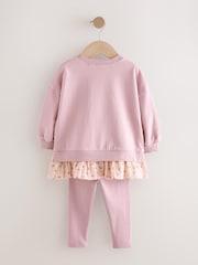 Pink Long Sleeve Top and Leggings Set (3mths-7yrs) - Image 7 of 9