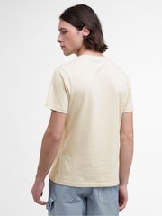 Barbour® Cream 100% Cotton Harbourside T-Shirt - Image 2 of 5