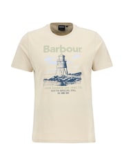 Barbour® Cream 100% Cotton Harbourside T-Shirt - Image 5 of 5