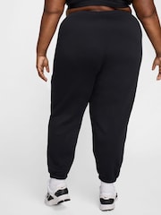 Nike Black Curve Phoenix Fleece High-Waisted Oversized Joggers - Image 2 of 6