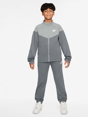 Rauchgrau - Nike Dri-Fit Poly Zip Through Tracksuit - Bild 1 von 3