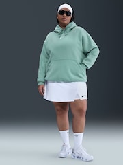 Azul Cannon - Sudadera deportiva oversize de polar con capucha Curve de Nike - Imagen 1 de 5