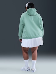 Azul Cannon - Sudadera deportiva oversize de polar con capucha Curve de Nike - Imagen 2 de 5