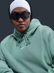 Azul Cannon - Sudadera deportiva oversize de polar con capucha Curve de Nike - Imagen 3 de 5