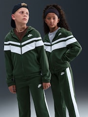 Nike Fir Green DriFIT mixed Material Chevron Tracksuit - Image 1 of 7