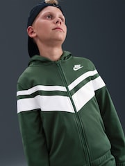 Nike Fir Green DriFIT mixed Material Chevron Tracksuit - Image 2 of 7