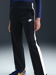 Nike Black DriFIT mixed Material Chevron Tracksuit - Image 6 of 9