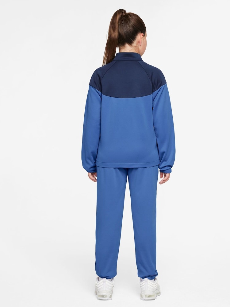 Nike Comet Blue Dri-Fit Poly Zip Through Tracksuit - Image 2 of 3 Nike Comet Blue Dri-Fit Poly Zip Through Tracksuit - Image 2 of 3