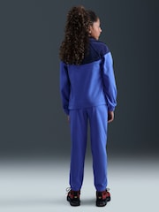 Nike Comet Blue Dri-Fit Poly Zip Through Tracksuit - Image 5 of 5