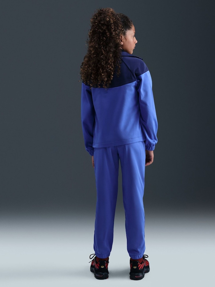 Nike Comet Blue Dri-Fit Poly Zip Through Tracksuit - Image 5 of 5 Nike Comet Blue Dri-Fit Poly Zip Through Tracksuit - Image 5 of 5
