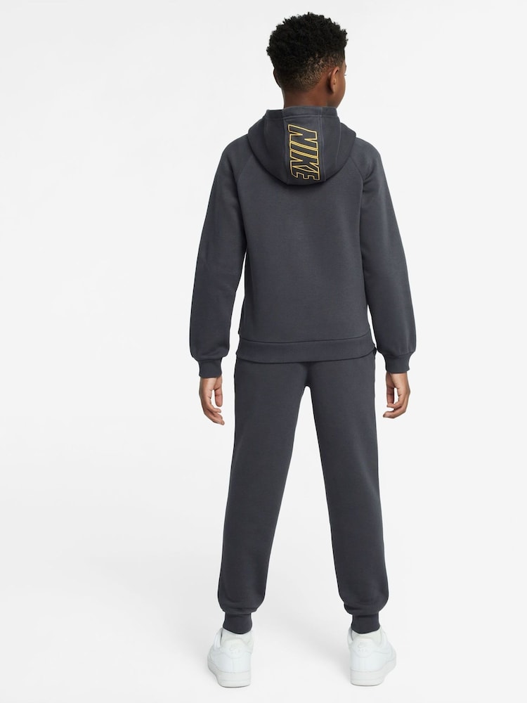 Nike Dark Grey Heather Club Fleece Tracksuit - Image 2 of 3