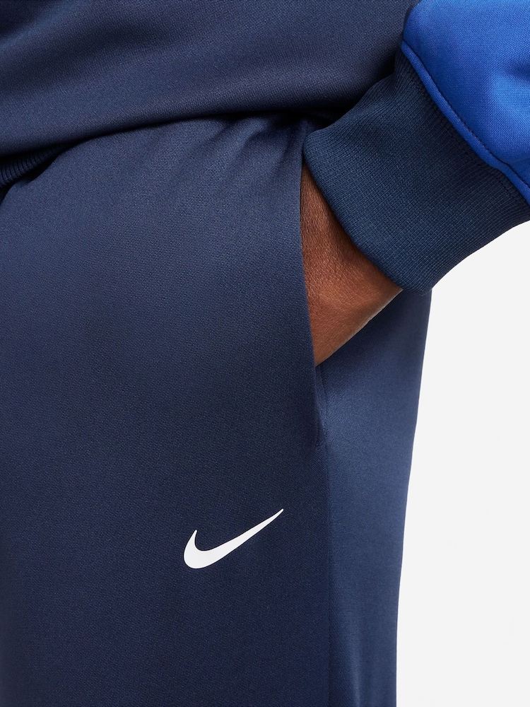 Nike Midnight Navy Dri-FIT Poly Crew Tracksuit - Image 3 of 3