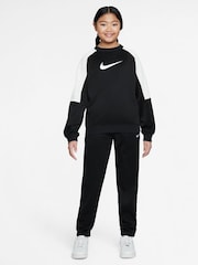 Nike Black Dri-FIT Poly Crew Tracksuit - Image 1 of 3