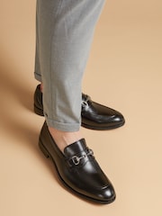 Jones Bootmaker Reece Usnjene črne barve - Slika 1 iz 6
