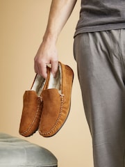 Светло-коричневый - Jones Bootmaker Zain Suede Slippers - Image 1 of 6