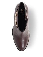 Jones Bootmaker Brown Kelda Heeled Ankle Boots - Image 4 of 5