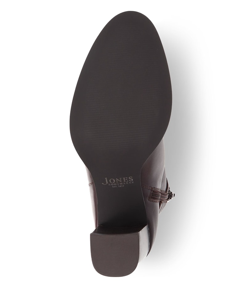 Jones Bootmaker Brown Kelda Heeled Ankle Boots - Image 5 of 5