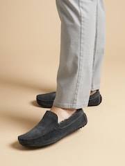 Серый - Jones Bootmaker Zain Suede Slippers - Image 1 of 7