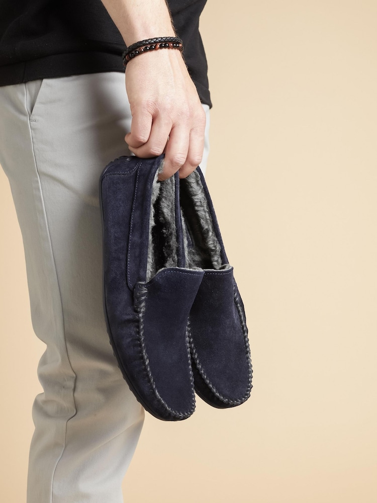 Синий - Jones Bootmaker Zain Suede Slippers - Image 1 of 7