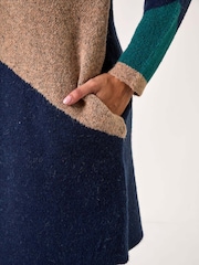Roman Green Colourblock Button Collar Knit Cardigan - Image 5 of 5