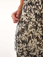 Roman Abstract Foil Print Plisse Jumpsuit - Imagen 5 de 5