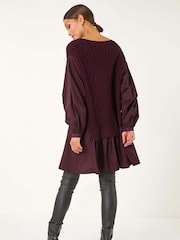 Roman Red 2 in 1 Yoke Knitted Jumper - Image 3 of 5