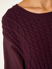Roman Red 2 in 1 Yoke Knitted Jumper - Image 5 of 5