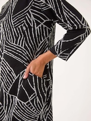 Серый - Roman Abstract Print Pocket Detail Tunic Dress - Image 5 of 5