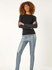 Roman Coated Bengaline Stretch Trousers - Image 2 of 5