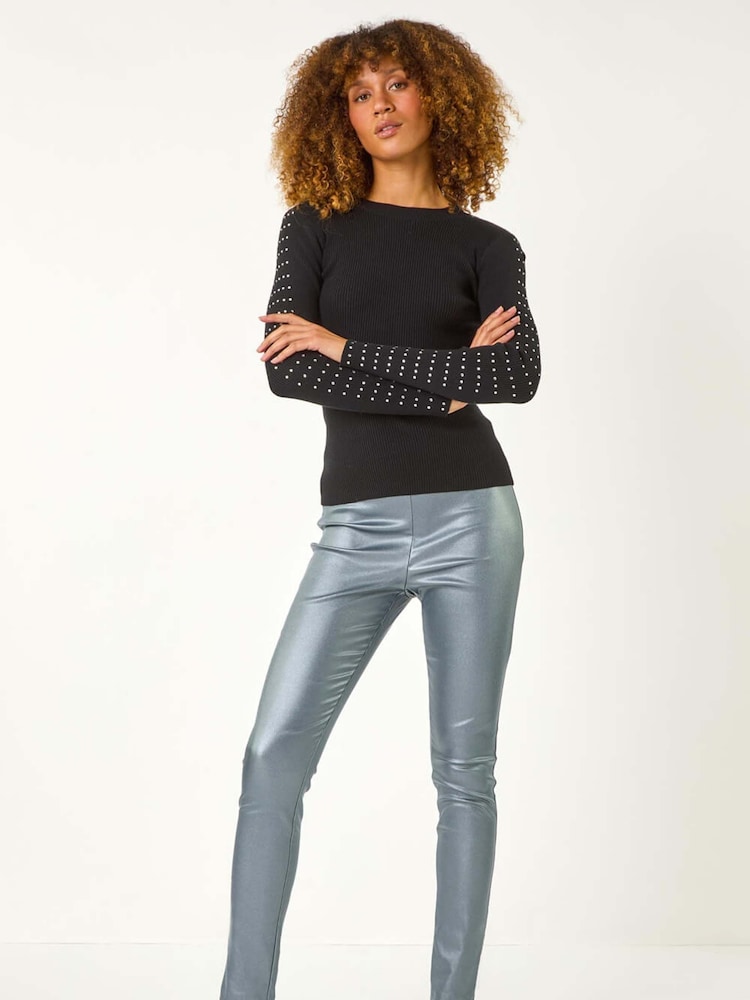 Roman Coated Bengaline Stretch Trousers - Image 2 of 5