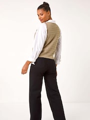 Roman Natural Floral Print Knit Top - Image 3 of 5