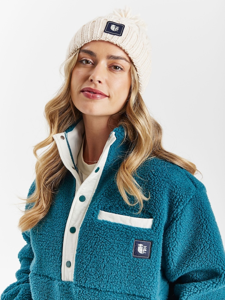 Harper & Lewis Hawthorn Popper Neck Sherpa Fleece - Slika 1 iz 7 Harper & Lewis Hawthorn Popper Neck Sherpa Fleece - Slika 1 iz 7