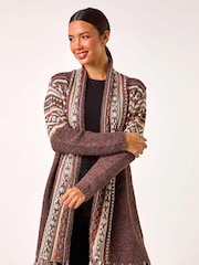 Ажурный кардиган с бахромой Roman - Image 4 of 5