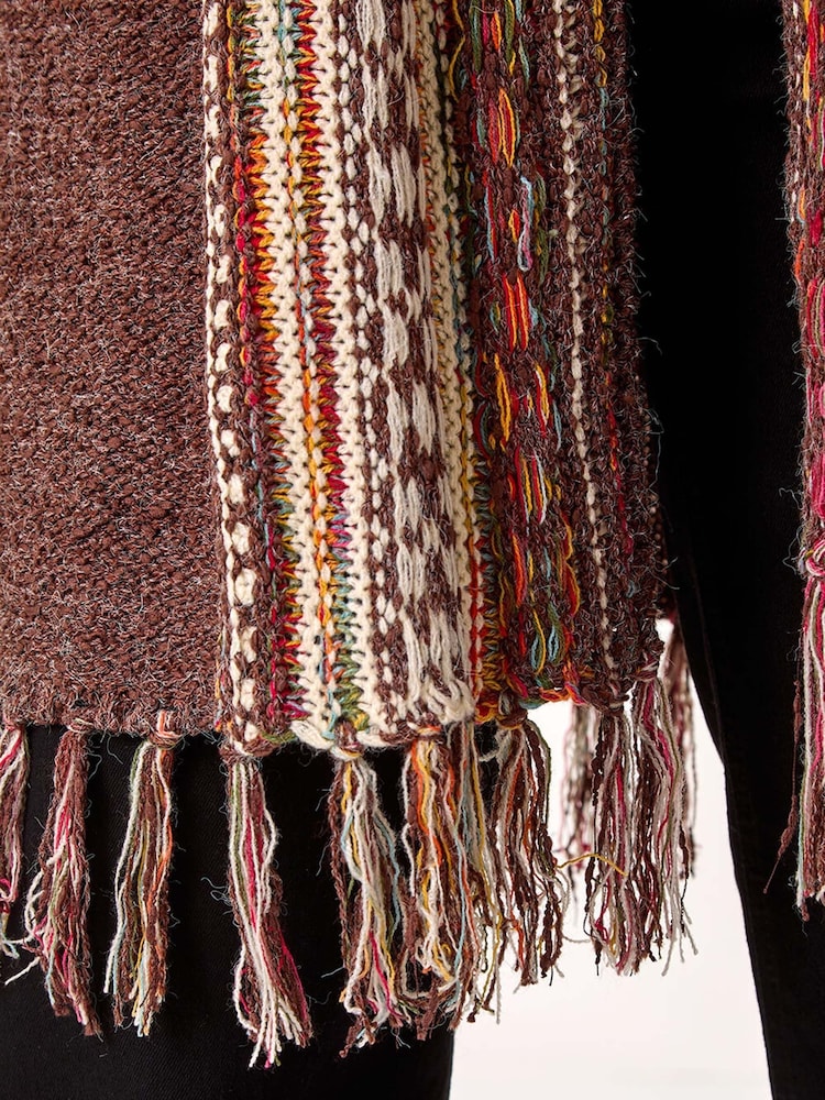 Roman Patterned Fringe Hem Cardigan - Imagen 5 de 5 Roman Patterned Fringe Hem Cardigan - Imagen 5 de 5