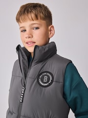 Baker by Ted Baker Grey Shower Resistant Heatseal Gilet - Image 4 of 11