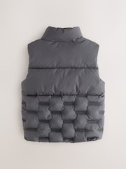Baker by Ted Baker Grey Shower Resistant Heatseal Gilet - Image 7 of 11