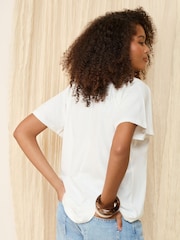 Blanco - Friends Like These Short Sleeve Plait Trim Tunic - Imagen 4 de 4