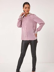 Roman Pink Sequin Collar and Cuff Shirt - Image 2 of 5