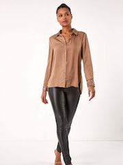 Металлик - Roman Sequin Collar and Cuff Shirt - Image 2 of 5